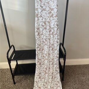 Elegant White Lace Dress